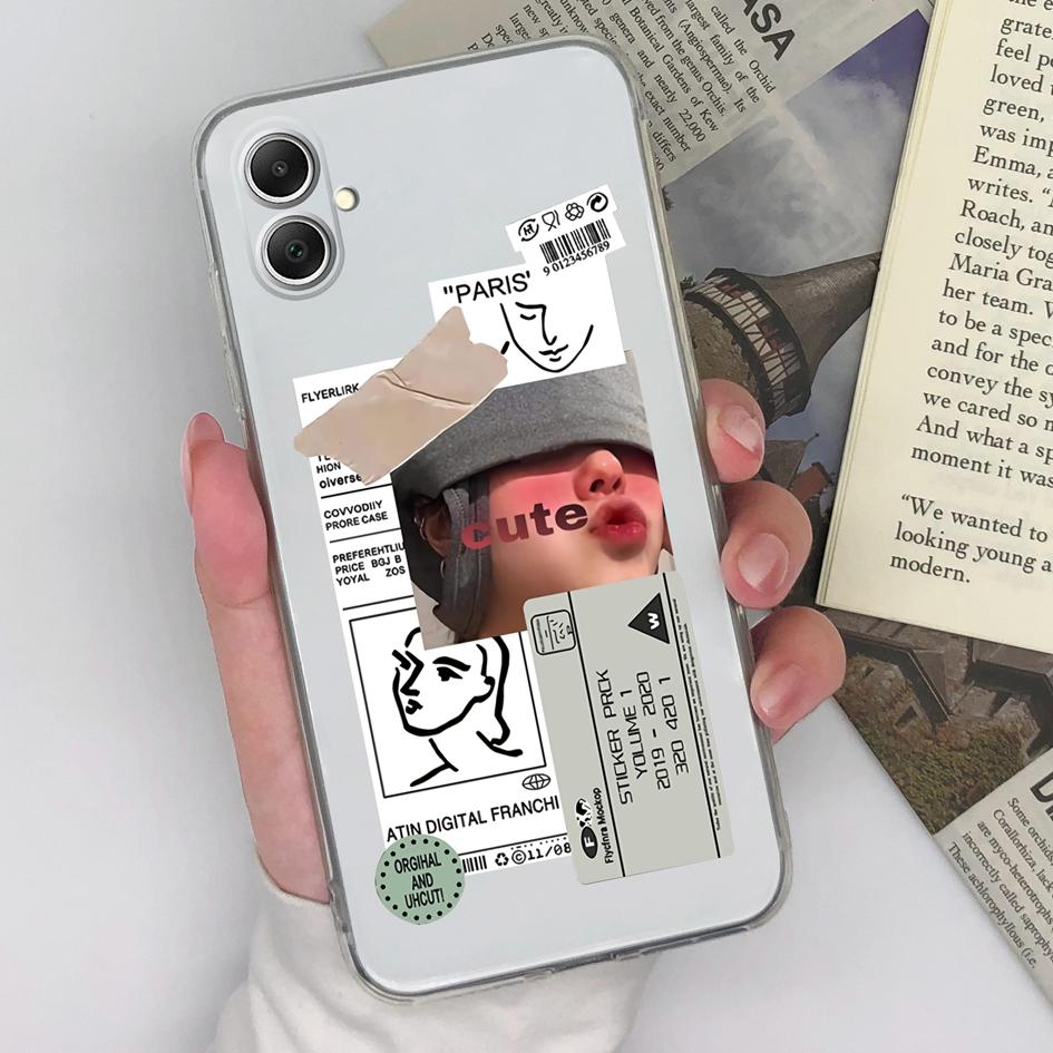 

Для Samsung A05S S24 Xcover 7 Ultra A55 S23 FE A34 A35 Чехлы для телефонов Pretty Girl Boy Прозрачный силиконовый протектор экрана из ТПУ Корпус для Galaxy Samsung A05S