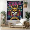 Tattoo Style Wall Decor Tapestry Art For Pet Memorial Birthdaywedding Party Backdrop Family Gift