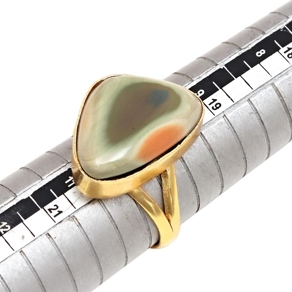 Jasper Gemstone Handmade Silver Jewelry  "10"