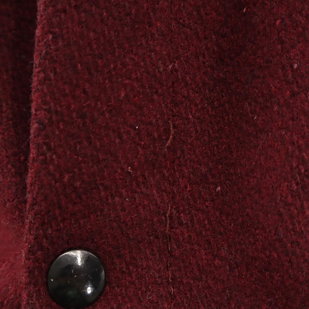 70er Jahre Vintage Kapuzenmantel 18 Bordeaux TALON REISSVERSCHLUSS Damen Gebraucht