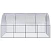 Vidaxl Outdoor Chicken Coop, 3X4X2 M, Galvanized Steel