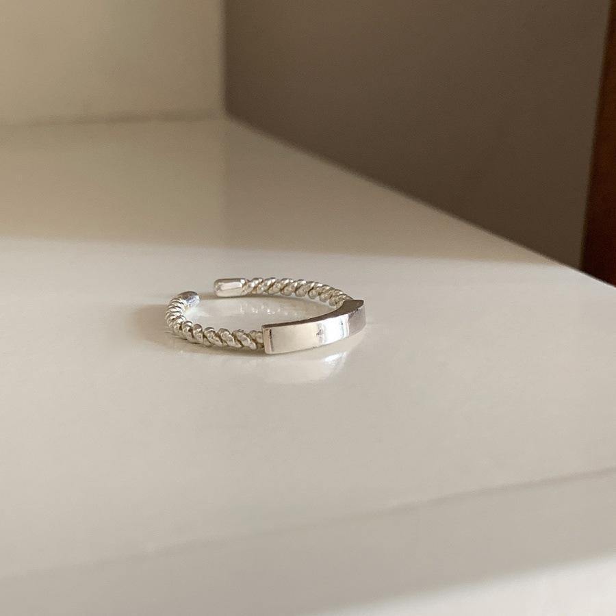 Elegante Anello Aperto in Argento Sterling 925 per Donna: Lussuoso, Durevole, Versatile, Design Inalterabile.