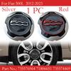 735576964 For Fiat 500L 2012-2023 Dust Cover Silver/Red Hubcap Wheels Centre Hub Cap 71806651 735574469