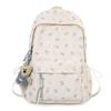 Niedlicher Rucksack mit Bärenaufdruck für Damen und Mädchen, Modischer Tagesrucksack für Schule und Reisen mit mehreren Taschen