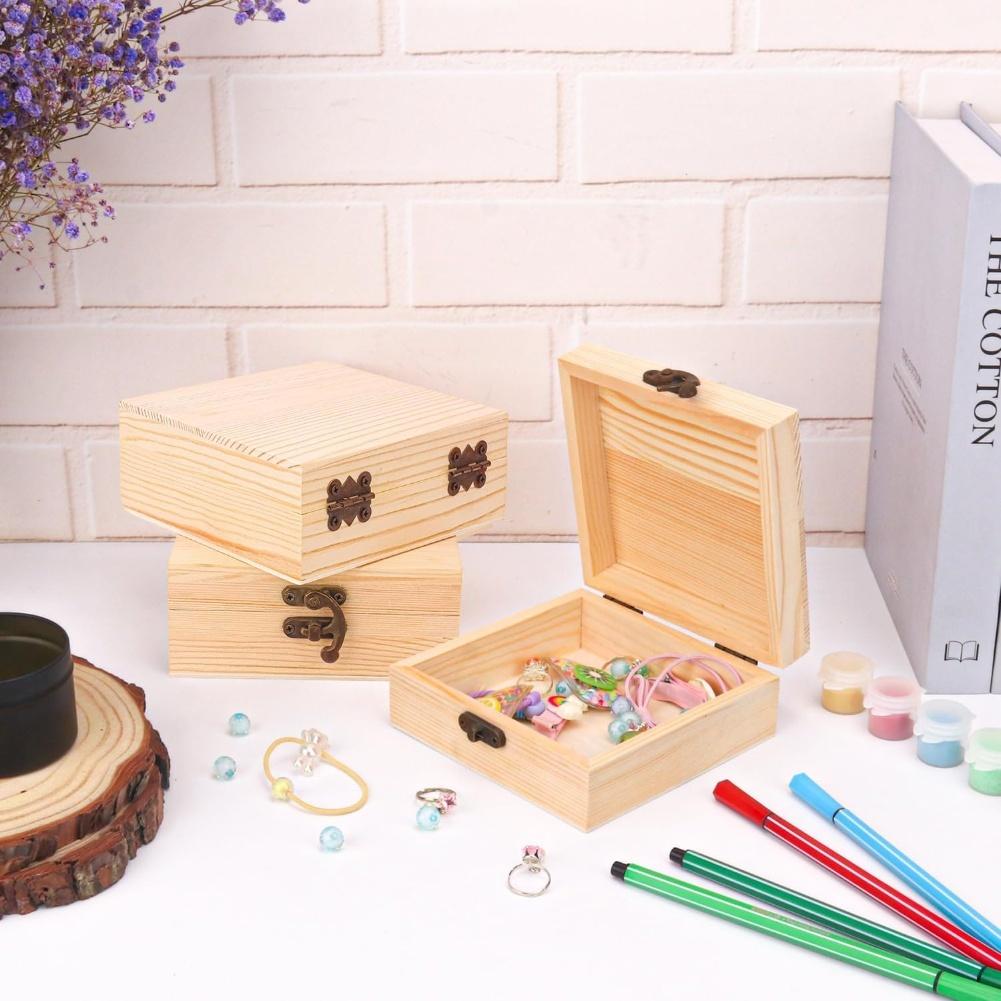 For Jewelry Storage DIY Painting Box Elegant Storage Box Creative DIY Painting Box DIY Project Secure Small Valuables Storage