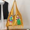 Single Shoulder Bag, Fashionable and Laid-back, Woven Bag, Cartoonish and Cute Knitted Bag