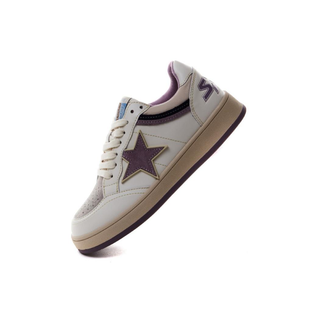 Retro burst pattern star shoes 2025 early spring new old color matching board shoes women ins trendy leather casual shoes women