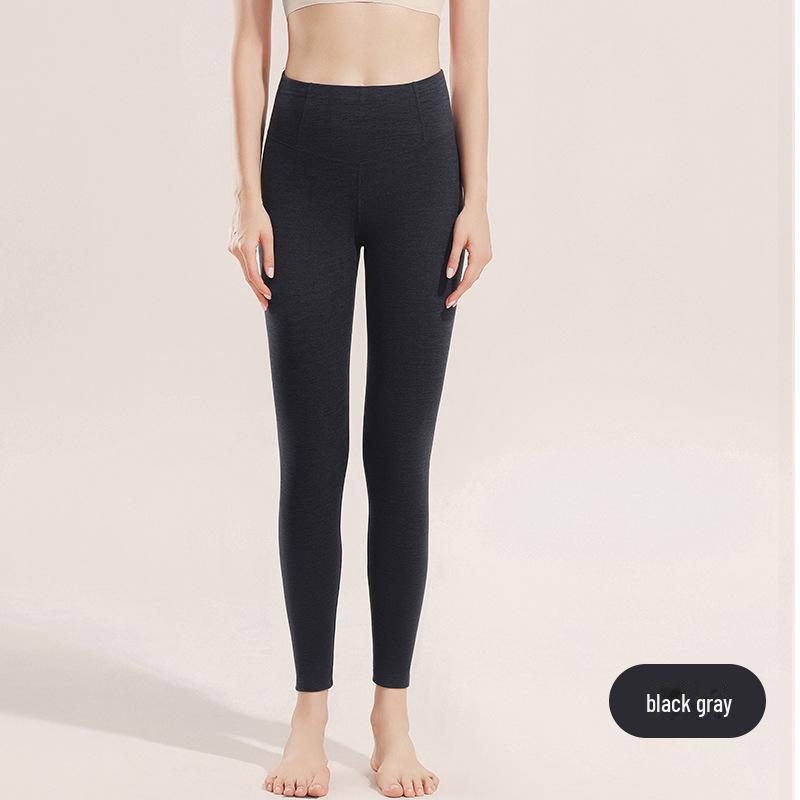 

Теплые брюки с высокой талией и двухсторонним начесом для женщин больших размеров - плотные облегающие осенние леггинсы 6XL