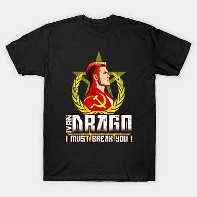 Musím tě zlomit. 1985 Vintage tričko Ivana Dragona. Pánské tričko z prémiové bavlny s krátkým rukávem a výstřihem do O Nové S-3XL