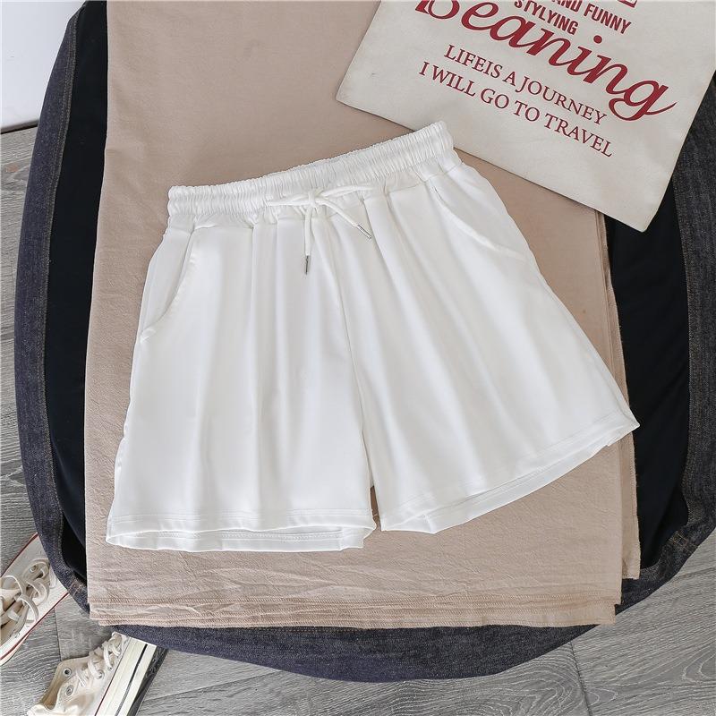 Femeii scurte de vară subțire purta talie înaltă lejeră dimensiune mare subțire picior larg A-line casual sport pantaloni scurți