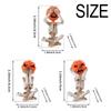3Pcs/Set Resin Craft Meditation Yoga Skeleton Statue Skeleton Desktop Decoration  Entryway Decor