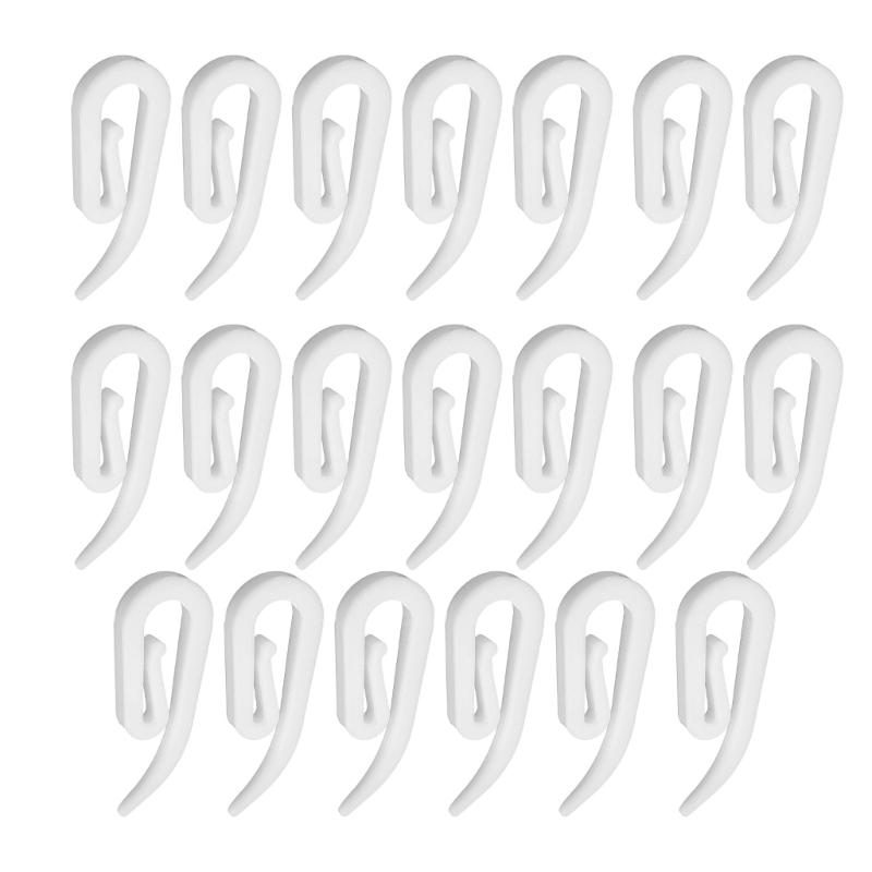 Quick Changes Curtain Hook PVC Materials Strong Holds For Various Rods And Tracks