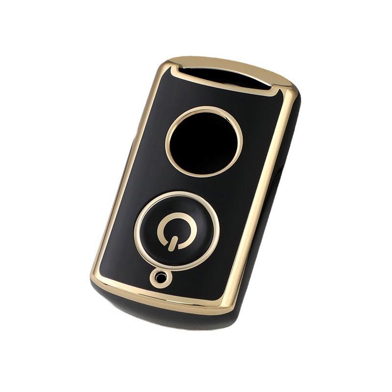 Gold Edge Key Cover for Yamaha NVX155, QBIX, AEROX Motorcycles