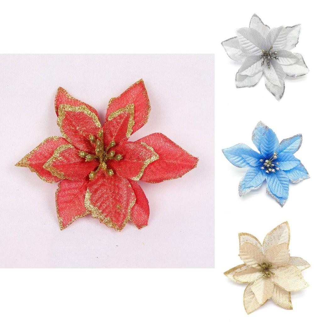 Premium Christmas Decorative Floral Wreath With Glittery Three-layer Design For Festive Cheer