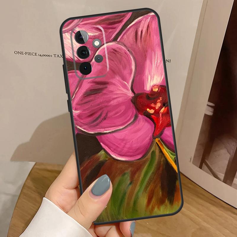 Orchid Flowers Colorful Phone Case For Samsung Galaxy A32 A52 A12 A53 A33 A23 A13 A54 A34 A14 A51 A15 A25 A35 A55
