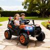 24V Electric Ride on Car, 2-Seater Electric Car for Kids with Remote, Bluetooth, Soft Start, Suspension Spring, Orange