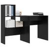 Scrivania Effetto Rovere Nero 131,5 x 50 x 106,5 cm