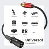 XLRs Male To RCAs Female Sound Adapters Cable Gold Plated Connectors Flexible PU Jackets Metal Housing For Professional Studio Equipment
