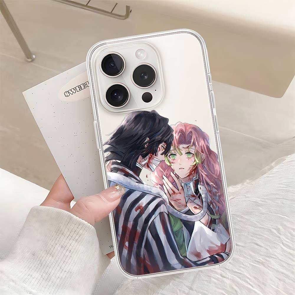 M-Mit-suris And O-Oba-nais Phone Case For Iphone17 16 15 11 13 14 Pro Max 7 8 Plus X Xr Xs Max Se2020 12mini Transparent Cov