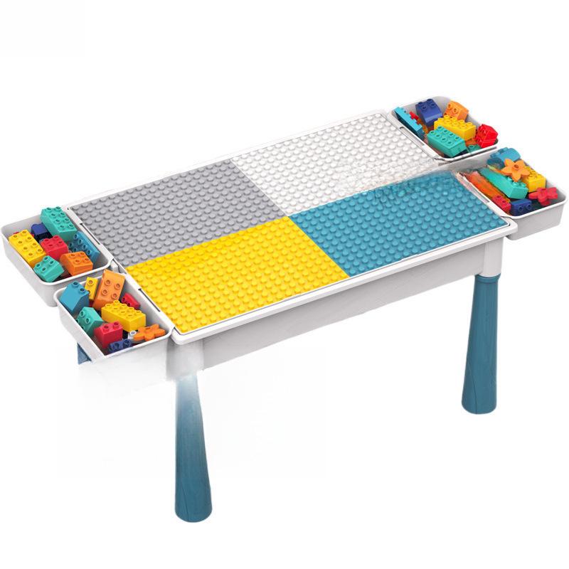 Children's Multifunctional Building Block Table for Early Education and Brain Training