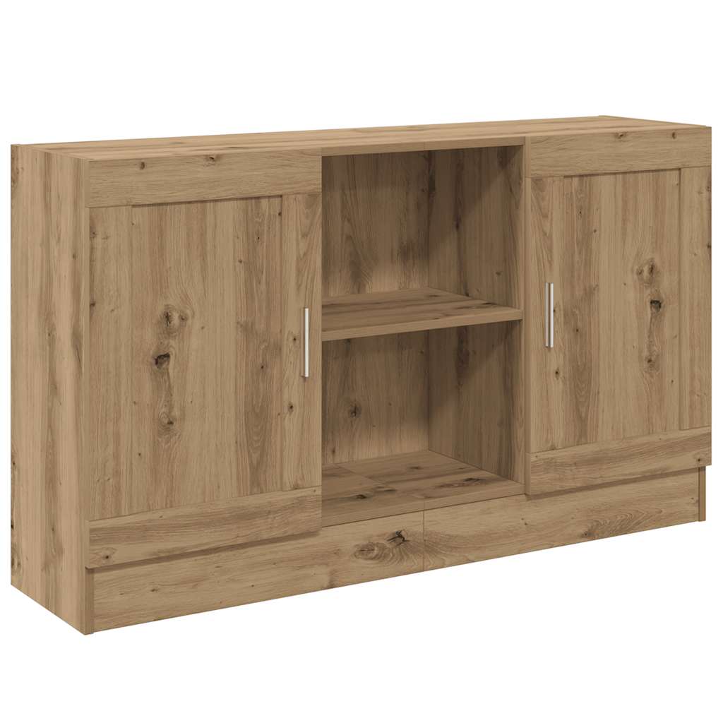 Vidaxl Szafka, Dąb Artisan, 120X30,5X70 Cm, Materiał Drewnopochodny