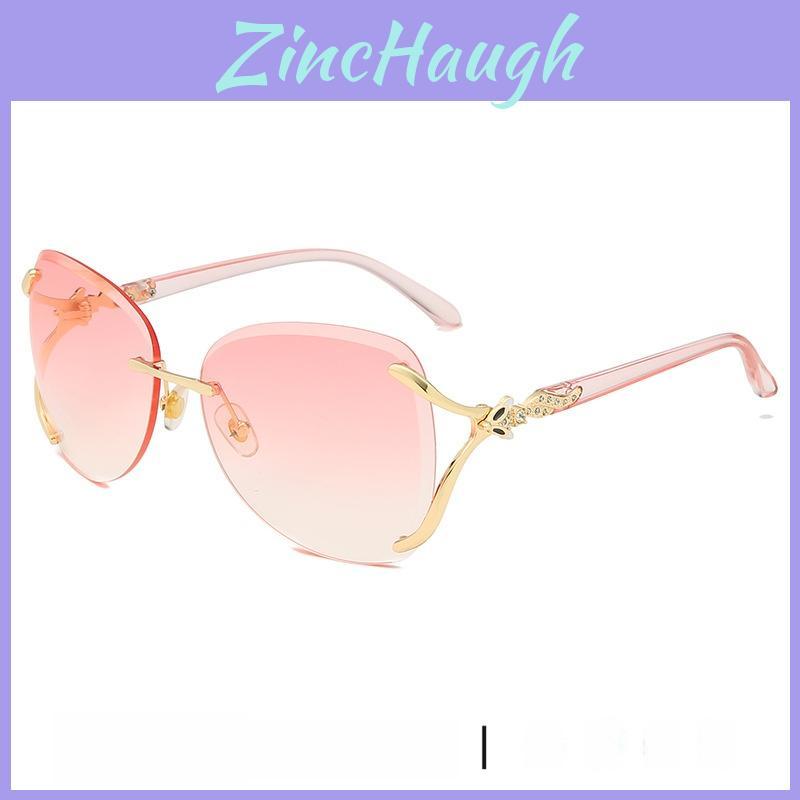 Ladies Fashion Sun Glasses With Uv400 Protection And Pink Lens For Travel And Casual Wear