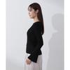 Proportion Body Dressing Ecru Random Rib Sheer Flare Sleeve Knit Sweater Women's