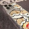 Cartoon puppy snake mobile phone case is suitable for Apple 16 space transparent iphone14 protective case Apple 15/12pro