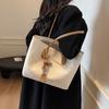 Large Capacity Bag Women's Autumn Simplicity 2025 New Fashion Casual Shoulder Bag Retro Leather Commuter Tote Bag
