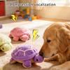 Squeaking Plush Turtles Toy for Dog Chew Stuffed Animal Engagement Teething Toy for Various Breeds Indoor Entertainment