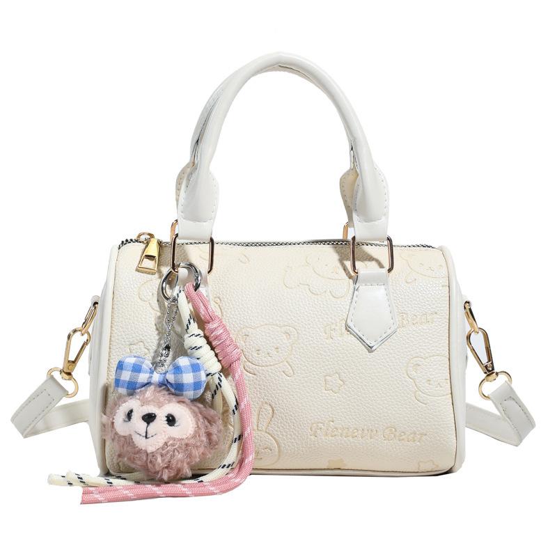 Versatile Handbag 2025 New Fashionable Cute Bear Pillow Bag Spring and Summer Texture Small Bag Women's Messenger Bag