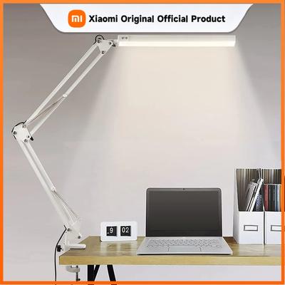Xiaomi Lampa biurkowa LED składana metalowa, zacisk na światło, długie ramię, ściemniająca, lampa stołowa, 3 kolory, regulowana do salonu, czytania, komputerów