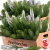 50/5x Artificial Green Pine Branch Leaves Christmas Decoration Xmas Tree Home Room Decor New Year Christmas Garland Accessory