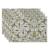 4-Piece Elegant Floral Placemat Set, Vintage Style Dining Table Mat, for Dining & Wedding Decoration – Exquisite