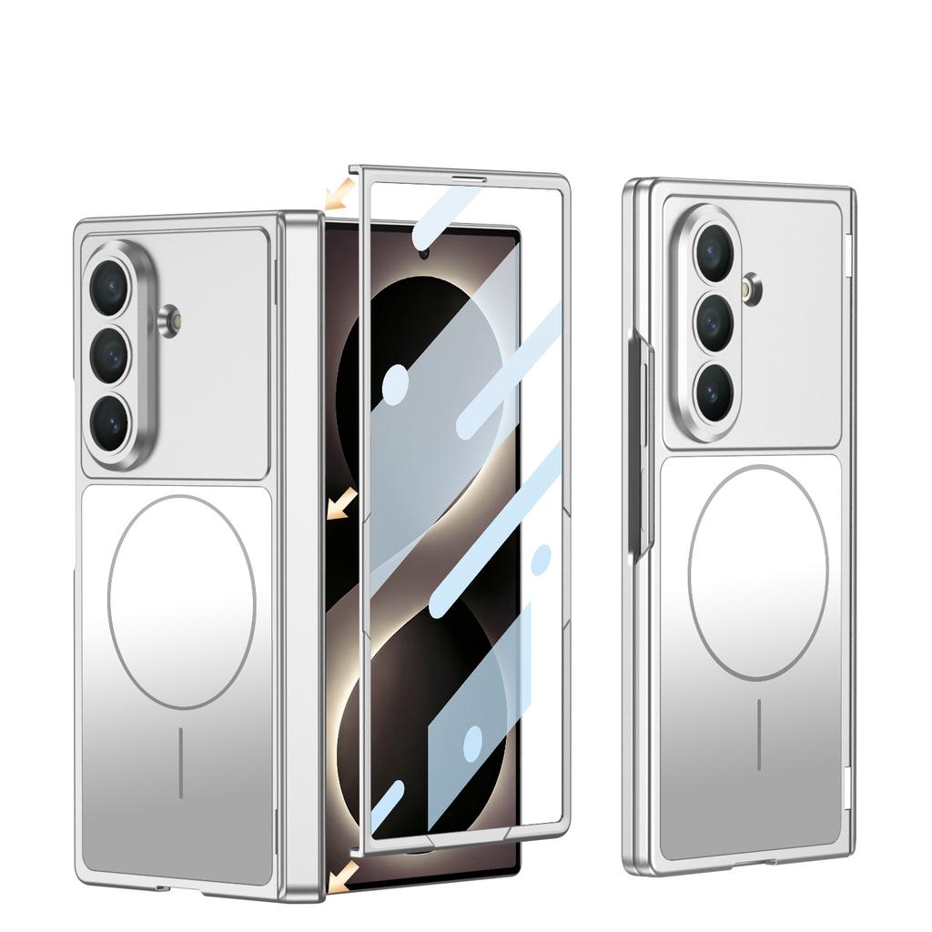 Magnetic Hinge Plastic Case for Samsung Galaxy Z Fold 8 Ultra Screen Glass for Magsafe Wireless Charge Cover for Galaxy Z Fold7