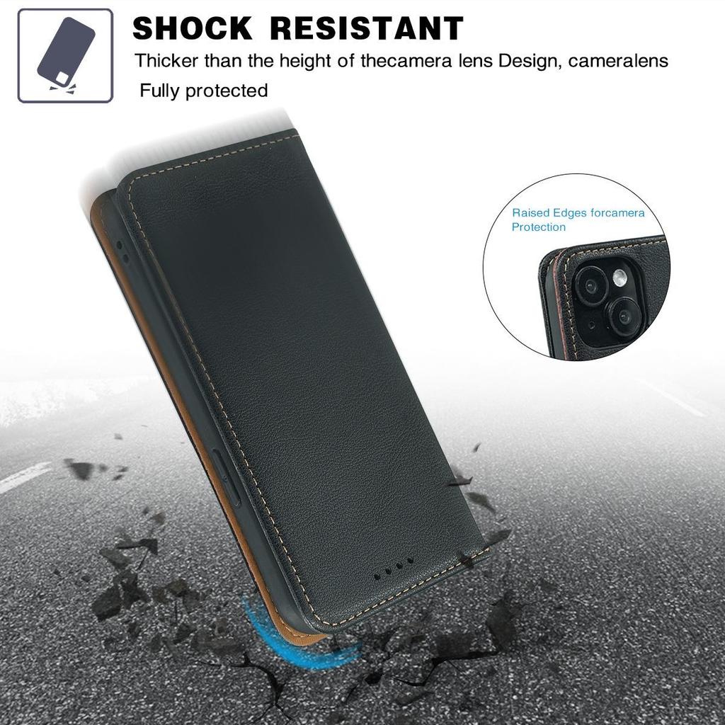 Huawei Honor Magic 8 Pro Lychee Pattern Anti-Scan Magnetic Leather Phone Case