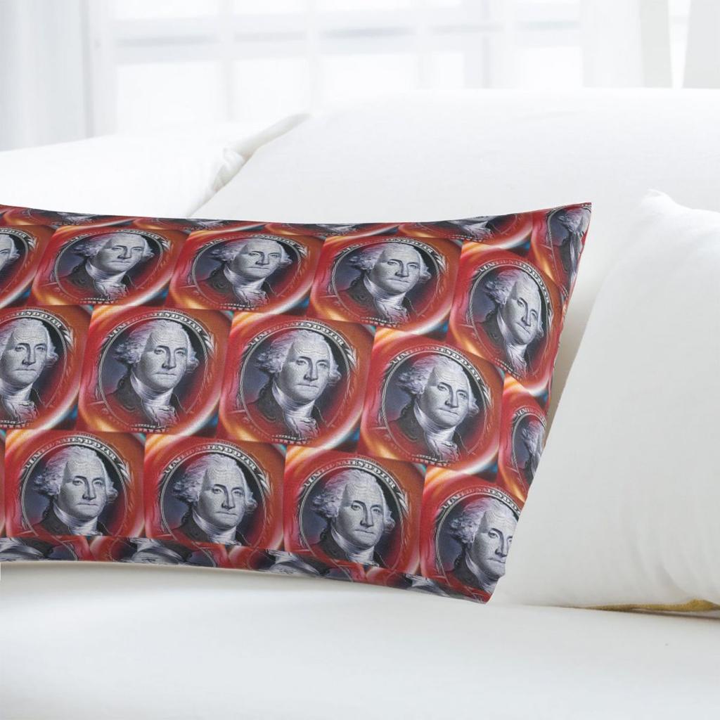 George Washington And Abraham Lincoln Rectangle Pillowcase Cushion Cover Decorative Bedroom Bed Home Comfort Throw Pillow