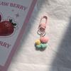 Resin Bunny Carrots Keychain Bunny Carrots Rabbit Tulip Keyring  Lucky Friendship Gift