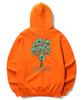 Flower Bundle Graphic Hoodie - Orange