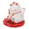 3in Fortune Maneki Neko Statue Light Operated Lucky Cat Decor  Office Desk Decorative Figurine