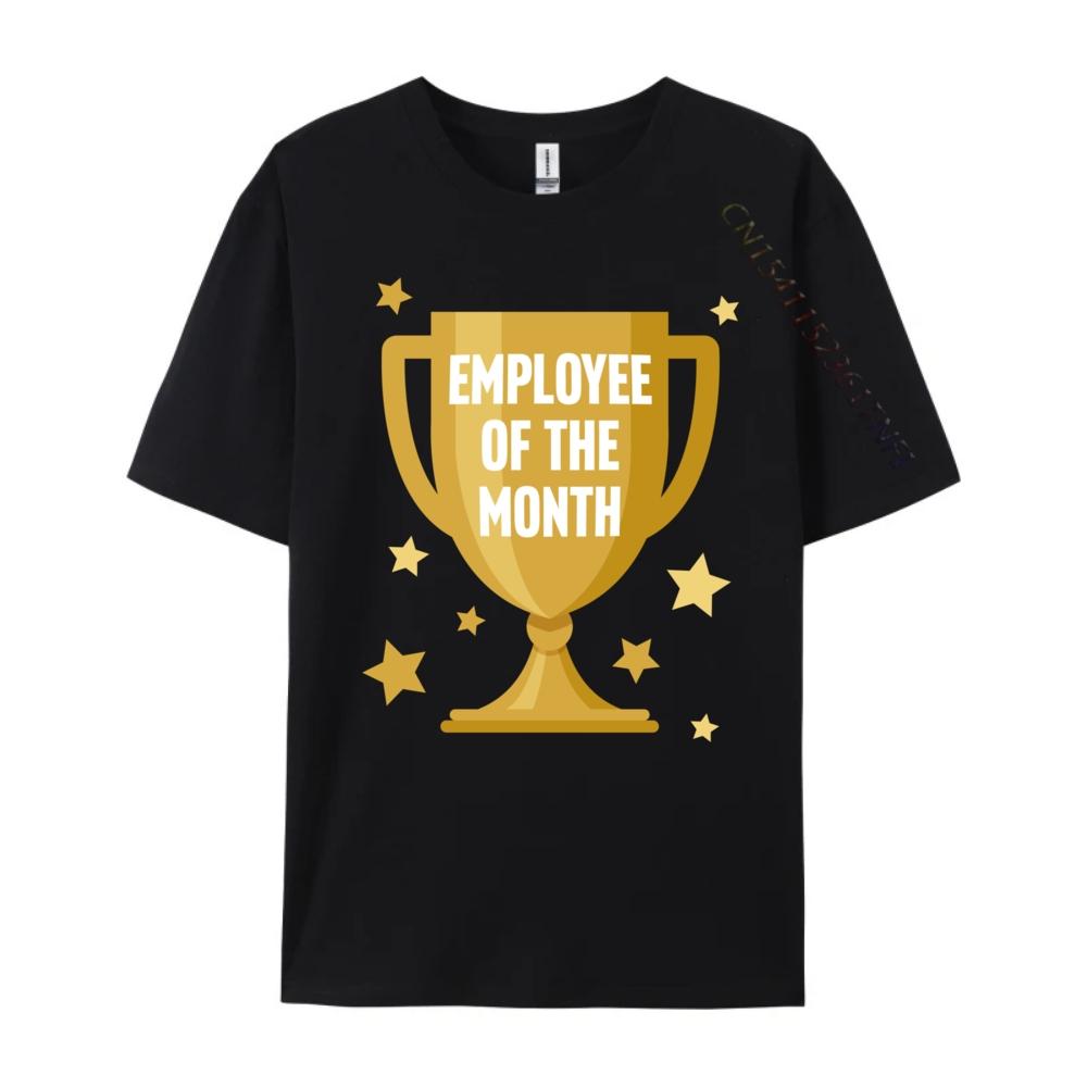 Employee Of The Month Black Graphic Tees Vintage T Shirts T Shirt for Men EU SIZE Casual