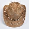 Cappelli di Paglia Panama Naturali da Donna Estate Intrecciati Cappelli da Sole da Spiaggia Sombrero