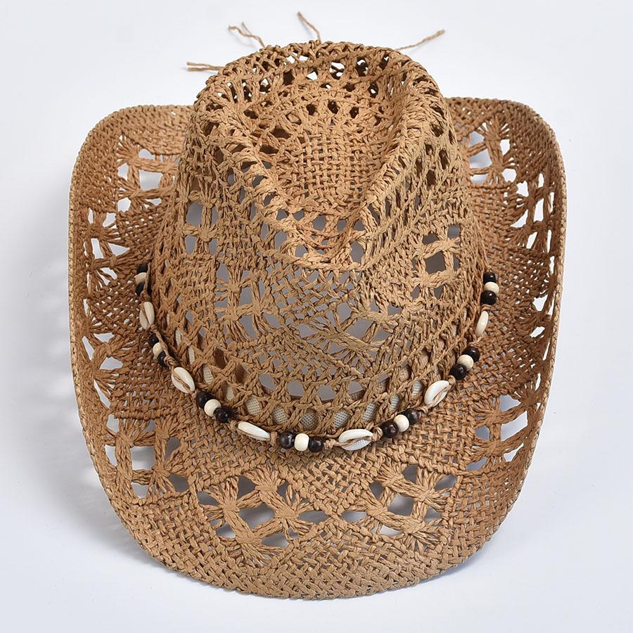 Cappelli di Paglia Panama Naturali da Donna Estate Intrecciati Cappelli da Sole da Spiaggia Sombrero