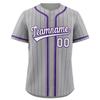 Men's and Women's Fashion Baseball Jerseys, Hip-hop Sports Buttons, Cardigan, Striped Letter Print Short-sleeved Top