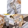 Semplice Orologio al Quarzo da Donna alla Moda con Quadrante Decorativo per Uso Casual