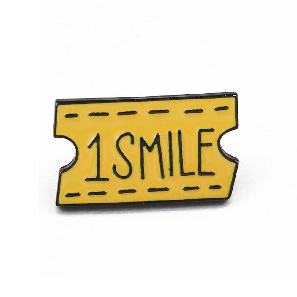 Cartoon Travel Airline Tickets Brooches Love Tag Notes Enamel Pins Movie Tickets Badge Shirt Backpack Hat Lapel Pin Jewelry Gift