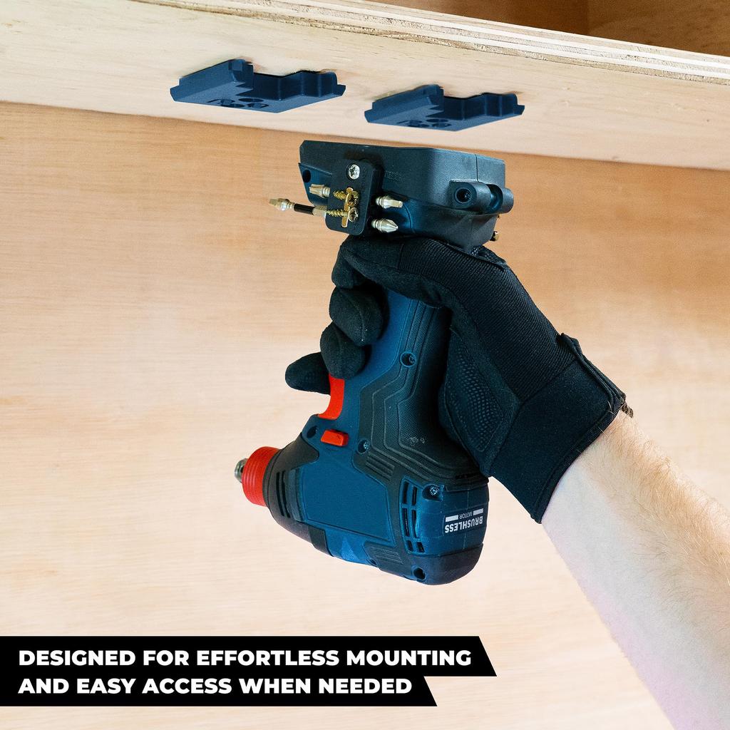 Stealth Mount Tool Mount for Bosch 18V (Pack of 4) Black TM-BO18-BLK-4