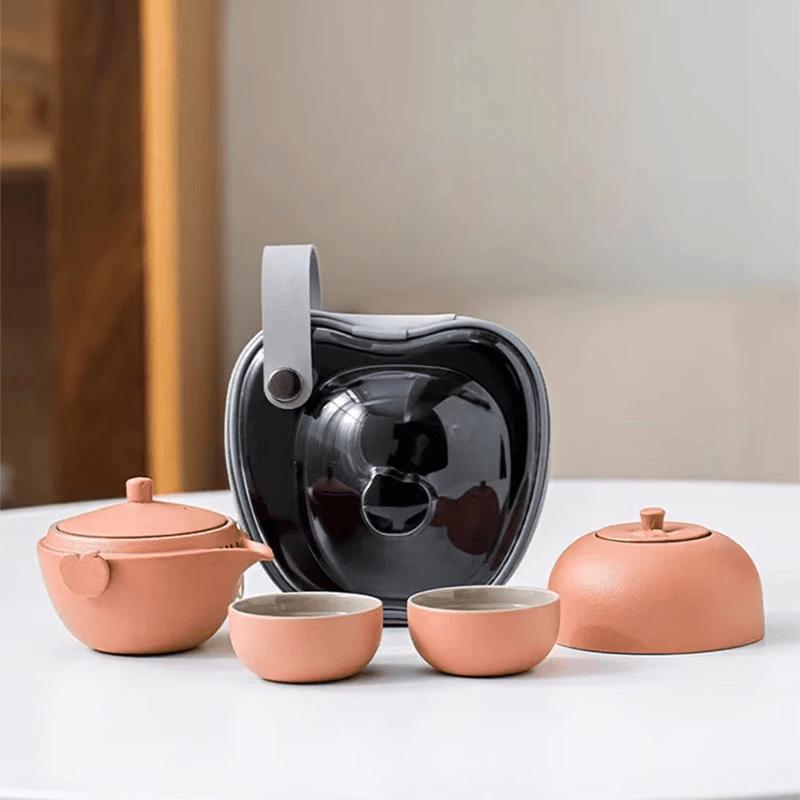 Portable Ceramic Travel Tea Set
