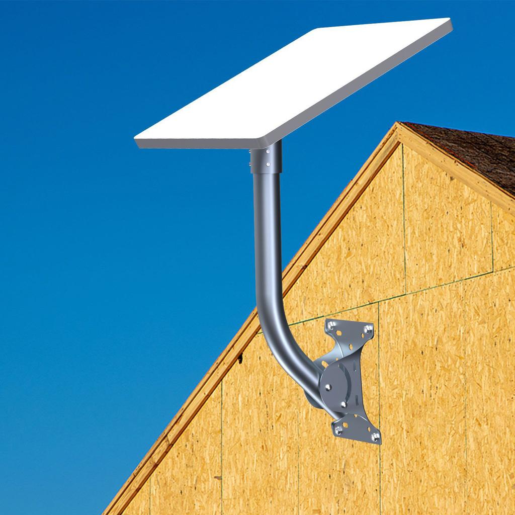 Adjustable Long Wall Mounting Kit Adjustable Roof Bracket Mount Elbow Pipe Adapter Support Accessories Easy Installation