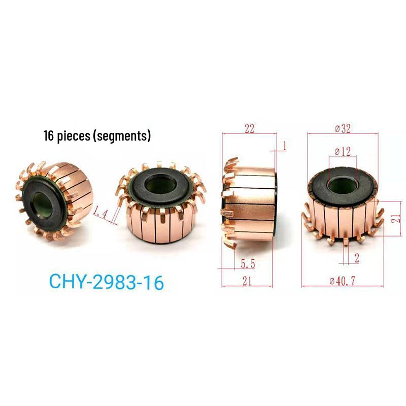 32*12*21(22)*16P Commutator Hook Type Rectifier